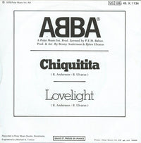 ABBA : Chiquitita c/w Lovelight (7", Single)