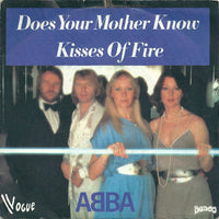 ABBA : Does Your Mother Know / Kisses Of Fire (7", Single)