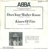 ABBA : Does Your Mother Know / Kisses Of Fire (7", Single)