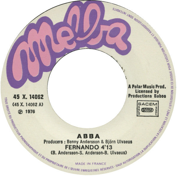 ABBA : Fernando (7", Single)