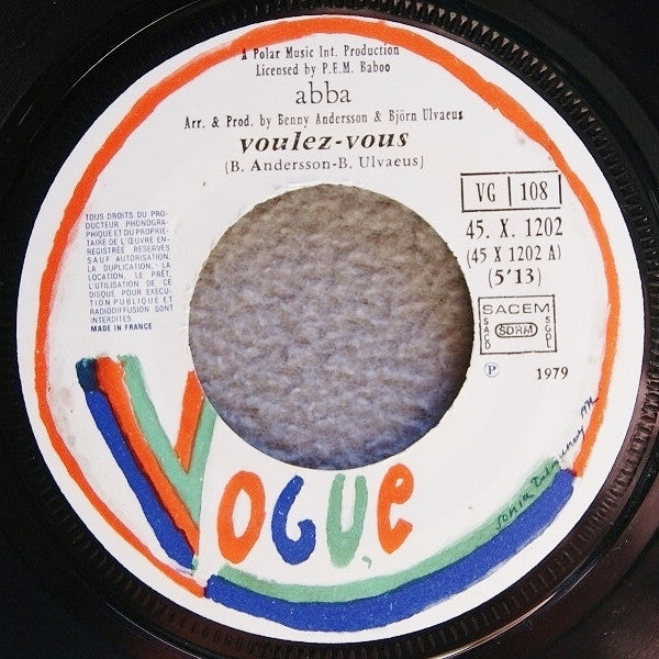 ABBA : Voulez-Vous / Angeleyes (7", Single)