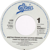Aretha Franklin & George Michael : I Knew You Were Waiting (For Me) (7", Single)