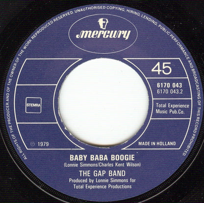 The Gap Band : Burn Rubber (Why You Wanna Hurt Me) (7", Single)