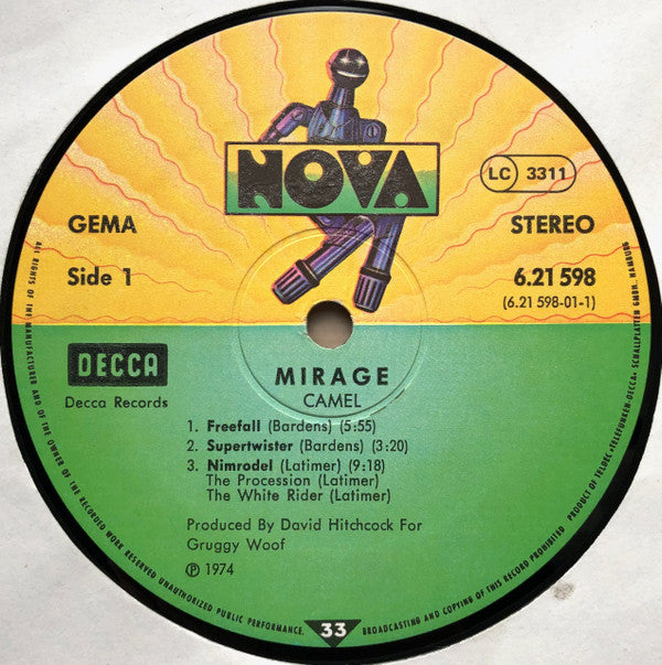 Camel : Mirage (LP, Album, RE)