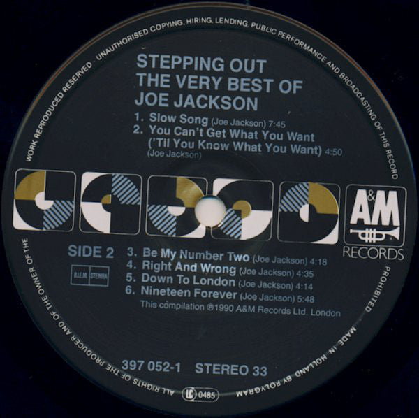 Joe Jackson : Stepping Out (The Very Best Of Joe Jackson) (LP, Comp)