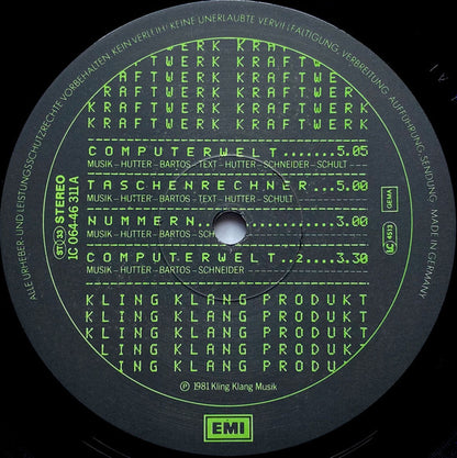 Kraftwerk : Computerwelt (LP, Album)