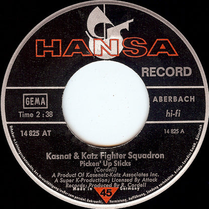 Kasnat & Katz Fighter Squadron : Picken' Up Sticks (7", Single, Mono)