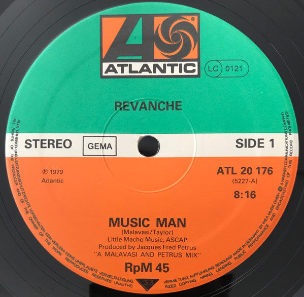 Revanche : Music Man / 1979 It's Dancing Time (12", Ltd)