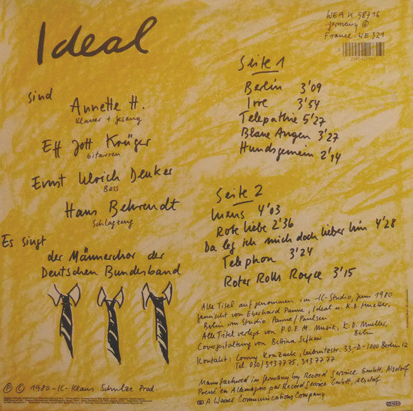Ideal (3) : Ideal (LP, Album, RE)