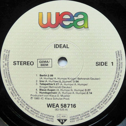Ideal (3) : Ideal (LP, Album, RE)