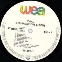 Ideal (3) : Der Ernst Des Lebens (LP, Album, RE)