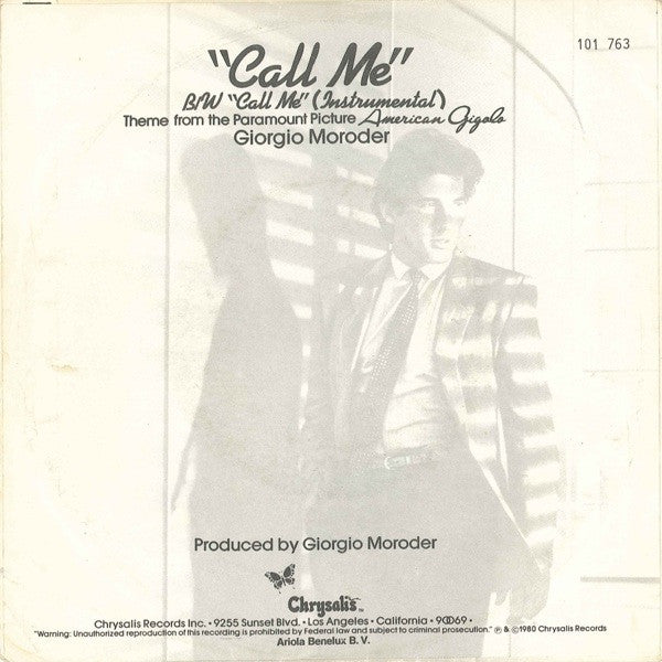 Blondie : Call Me (7", Single)