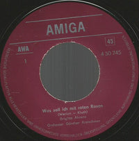 Brigitte Ahrens / Siegfried Uhlenbrock : Was Soll Ich Mit Roten Rosen / Malen Will Ich Sie (7", Single, Mono)