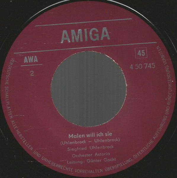 Brigitte Ahrens / Siegfried Uhlenbrock : Was Soll Ich Mit Roten Rosen / Malen Will Ich Sie (7", Single, Mono)