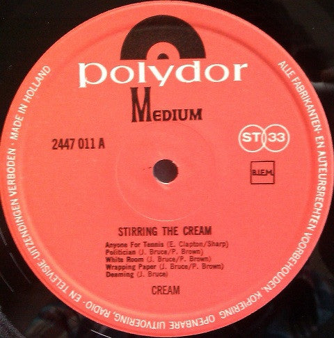 Cream (2) : Stirring The Cream (LP, Comp)