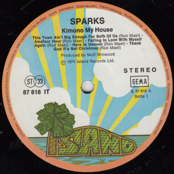 Sparks : Kimono My House (LP, Album)