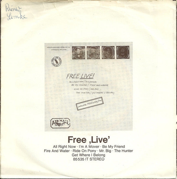 Free : A Little Bit Of Love (7", Single)