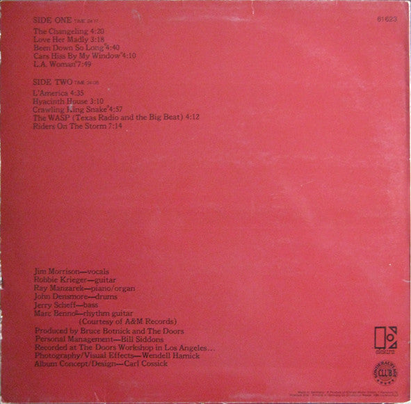 The Doors : L.A. Woman (LP, Album, Club, RE)