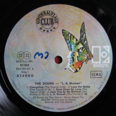 The Doors : L.A. Woman (LP, Album, Club, RE)