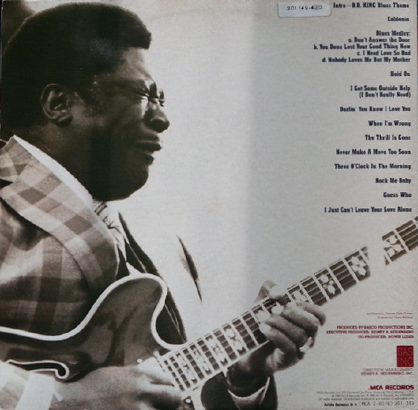 B.B. King : B.B. King "Now Appearing" At Ole Miss (2xLP, Album)
