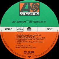 Led Zeppelin : Led Zeppelin III (LP, Album, RE)