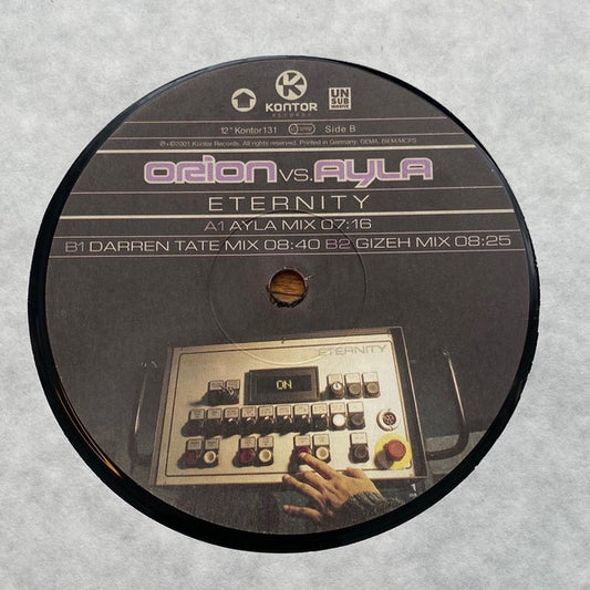 Orion Vs. Ayla : Eternity (12")
