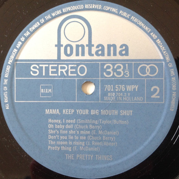 The Pretty Things : Mama, Keep Your Big Mouth Shut (LP, Album, RE)