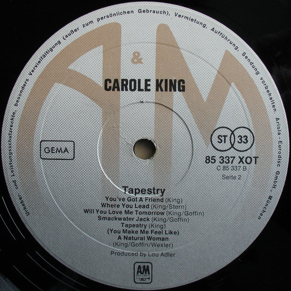 Carole King : Tapestry (LP, Album, RE, Gat)