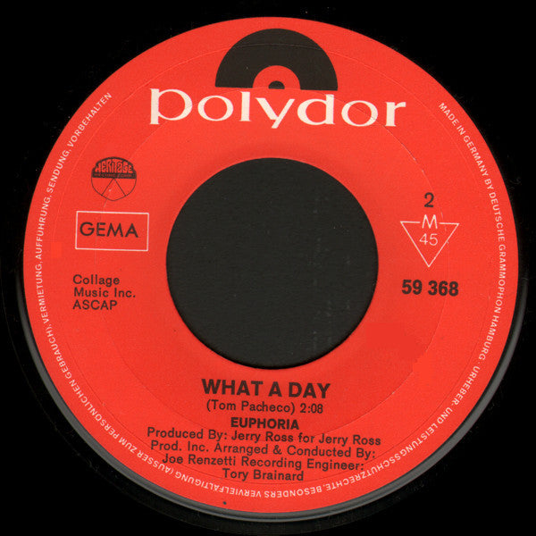 Euphoria (24) : Calm Down (7")