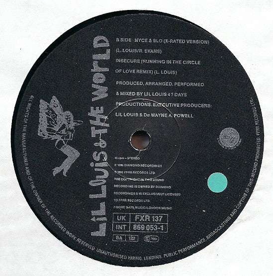 Lil Louis & The World* : Nyce & Slo (Remix) (12")