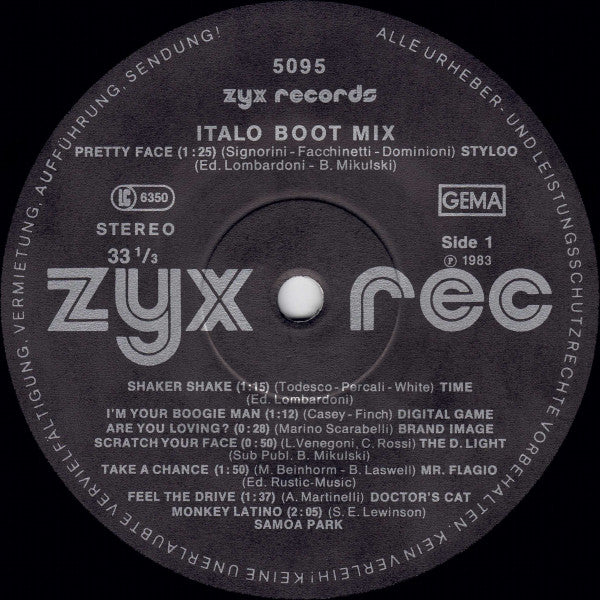 Various : Italo Boot Mix Vol. 1 (12", Mixed)