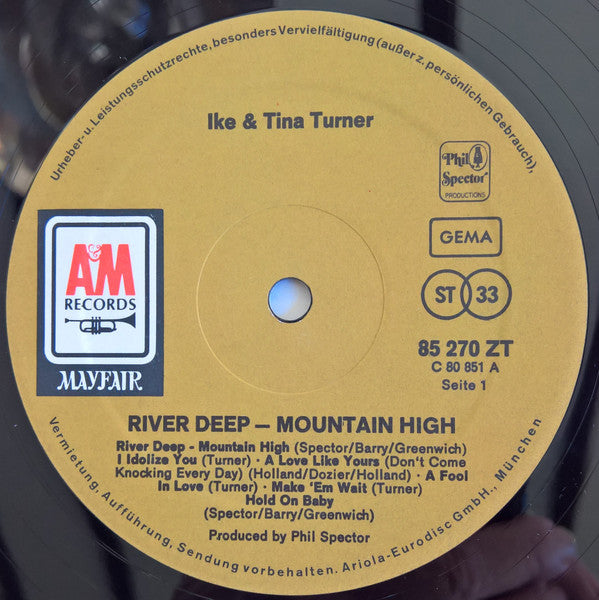Ike & Tina Turner : River Deep - Mountain High (LP, Album, RE)