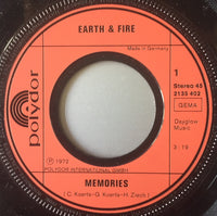 Earth & Fire* : Memories (7", Single, RE)