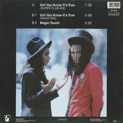 Milli Vanilli : Girl You Know It's True (12", Maxi)