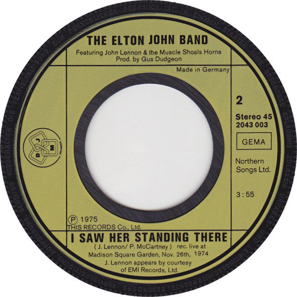 The Elton John Band* : Philadelphia Freedom (7", Single)