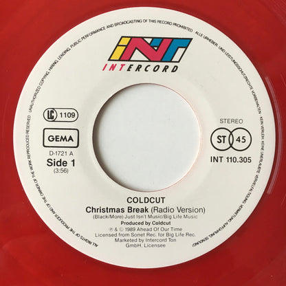 Coldcut : Coldcut's Christmas Break (7", Red)