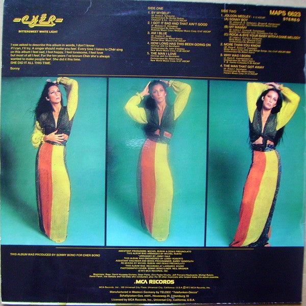 Cher : Bittersweet White Light (LP, Album)