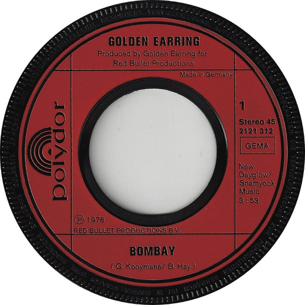 Golden Earring : Bombay (7", Single)