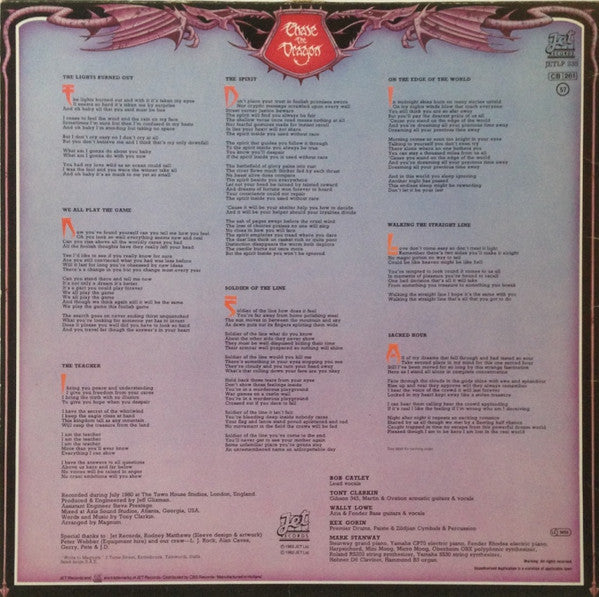 Magnum (3) : Chase The Dragon (LP, Album, Lon)