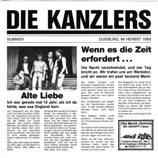 Die Kanzlers : Alte Liebe / Wenn Es Die Zeit Erfordert (7")