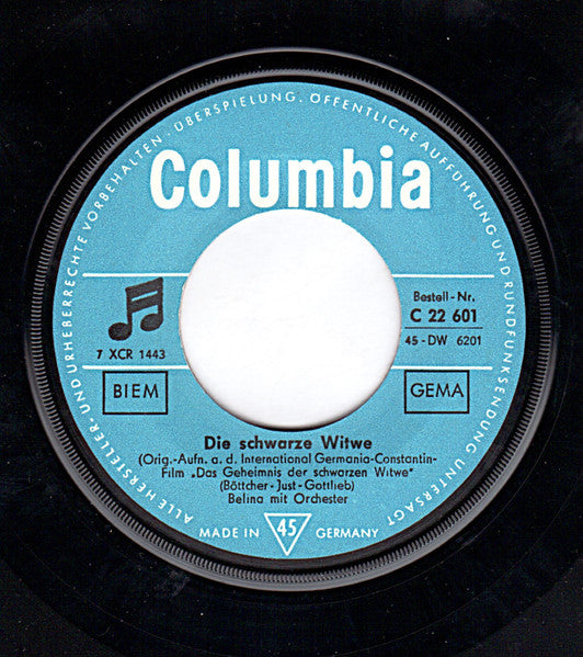 Belina : Die Schwarze Witwe (7", Single)