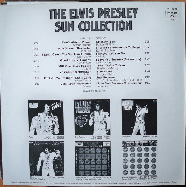 Elvis Presley : The Sun Collection (LP, Comp)