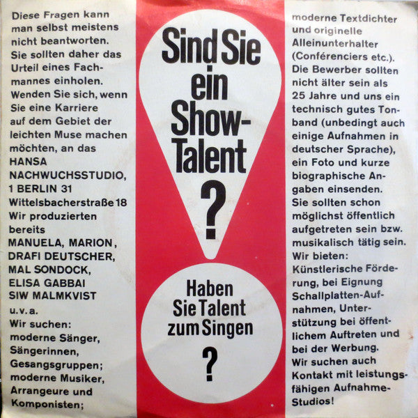 Udo Janson : Welche Farbe Hat Die Welt / Ich Will Frei Sein (7", Single)