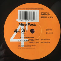 Mica Paris : If I Love U 2 Nite (12")