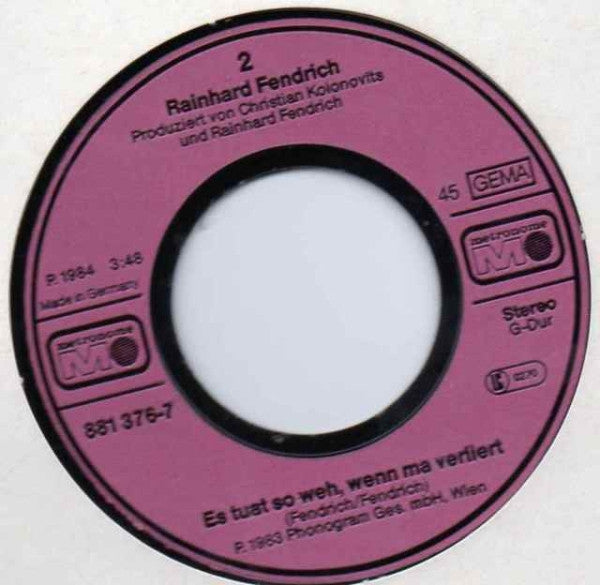 Rainhard Fendrich : Weus'd A Herz Hast Wia A Bergwerk (7", Single)