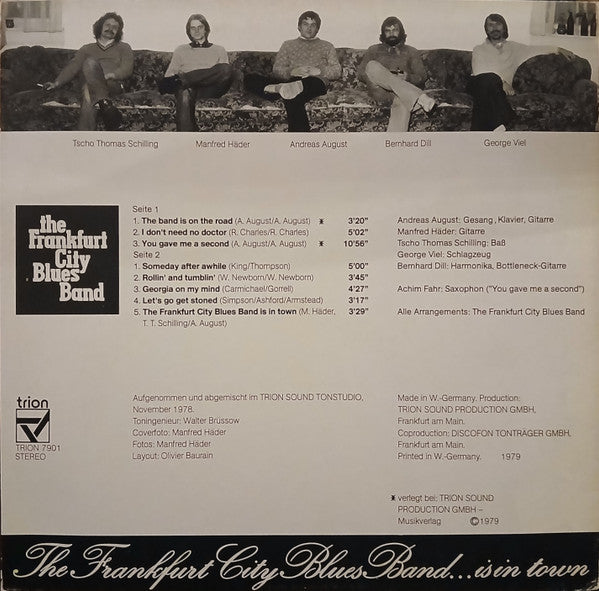 The Frankfurt City Blues Band* : ...Is In Town (LP, Album)
