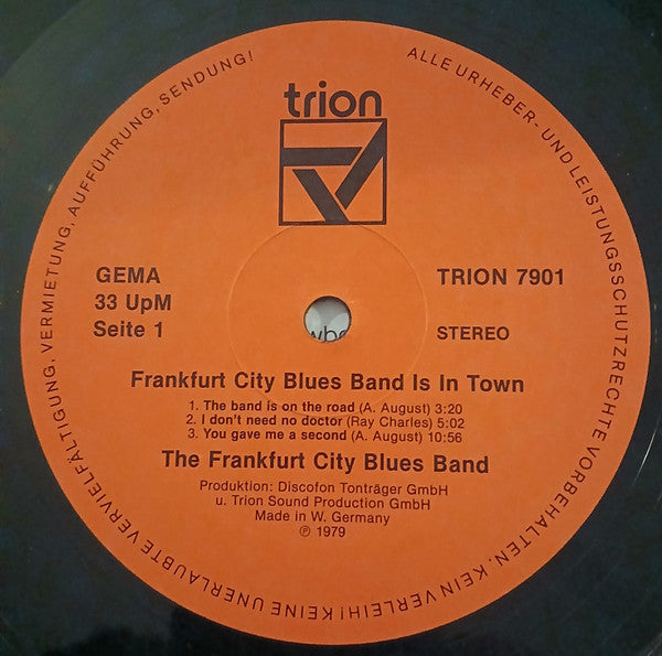 Frankfurt City Blues Band : ...Is In Town (LP, Album)