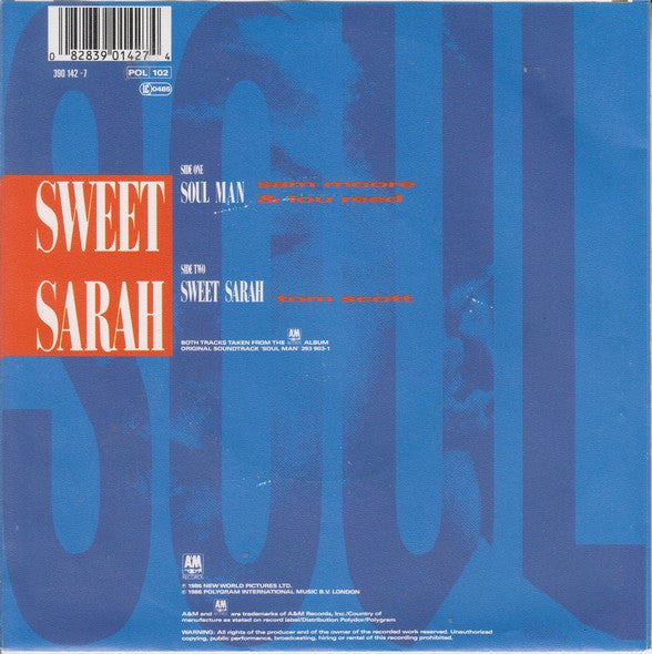 Sam Moore & Lou Reed : Soul Man (7", Single)