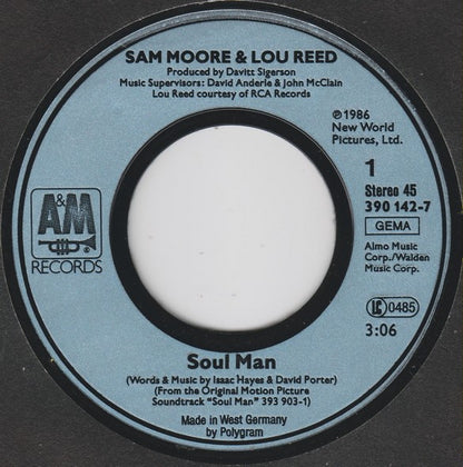 Sam Moore & Lou Reed : Soul Man (7", Single)