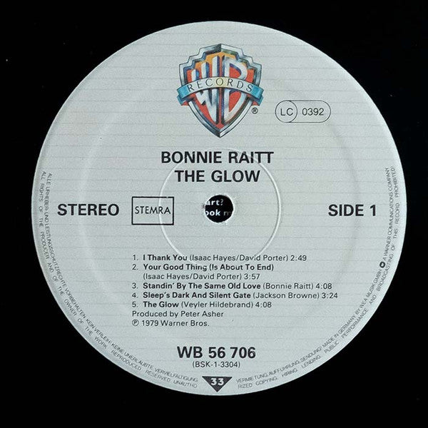 Bonnie Raitt : The Glow (LP, Album)